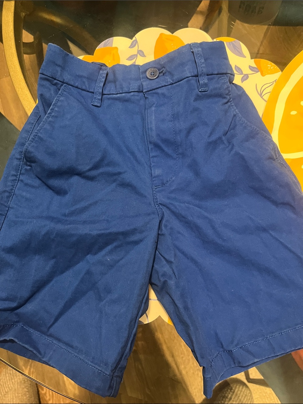Tommy Hilfiger Navy Blue Flat Front Chino Shorts